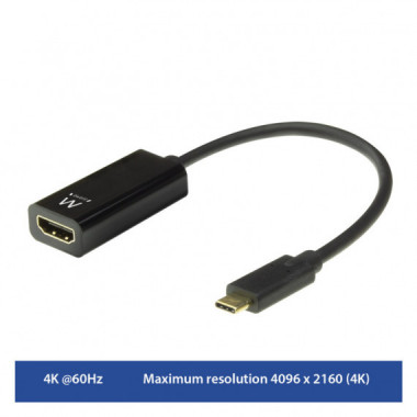 Adaptador EWENT Conversor Usb-c Macho a HDMI Hembra