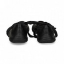 BAILARINA ACORDONADA PIEL NEGRO