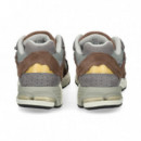 DEPORTIVO ANTE+MALLA 2 TOMOS GRISES