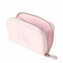 Cartera con cremallera y monograma