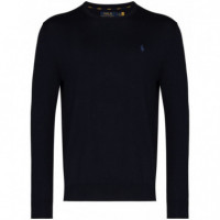 Polo RALPH LAUREN - Ls Sf Cn Pp-long Sleeve-sweater - Hunter Navy - 710684957001/HUNTER Navy