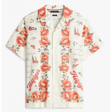 TOMMY HILFIGER - IC CATALINA PRINTED SHIRT - 0F4 - F|MW0MW41708/0F4