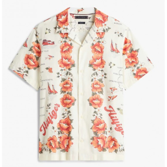 TOMMY HILFIGER - IC CATALINA PRINTED SHIRT - 0F4 - F|MW0MW41708/0F4