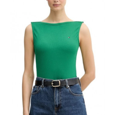 TOMMY HILFIGER - SLIM 5X2 RIB BOAT-NK - L4F - F|WW0WW47807/L4F