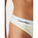 Tanga CALVIN KLEIN Amarillo Pastel