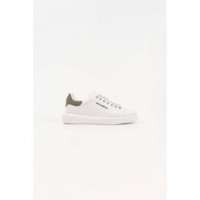 Kore Karl Nft Relief White Lthr W/combat  KARL LAGERFELD