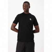 T-shirt Crewneck Nos Black  KARL LAGERFELD