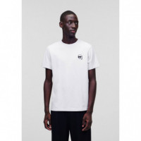 T-shirt Crewneck Nos White  KARL LAGERFELD