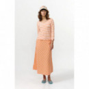 Blusas y Camisas Top SUITE13LAB Bonao Stripes Orange