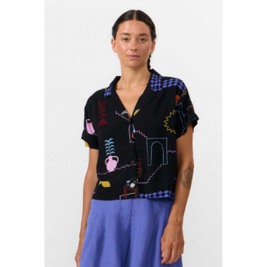 Blusas y Camisas Camisa SUITE13LAB Nyasa Print Holiday