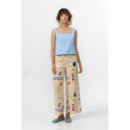 Pantalones Mujer Pantalón SUITE13LAB Ulla Print Holiday