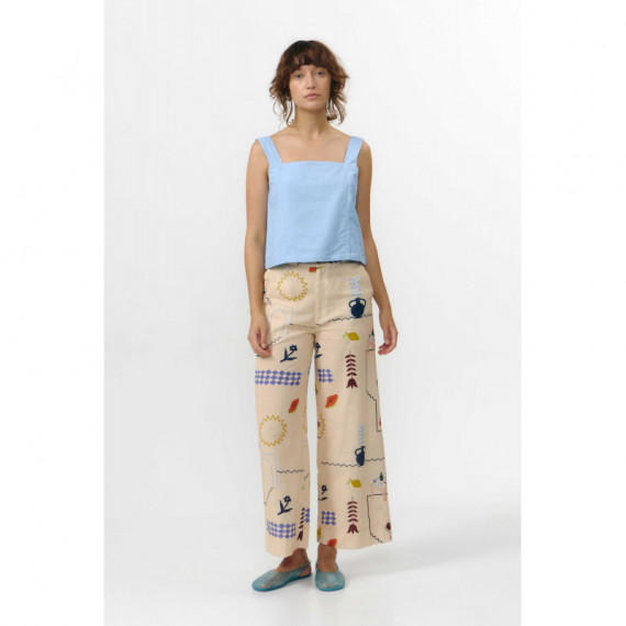 Pantalones Mujer Pantalón SUITE13LAB Ulla Print Holiday