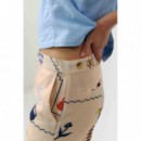 Pantalones Mujer Pantalón SUITE13LAB Ulla Print Holiday