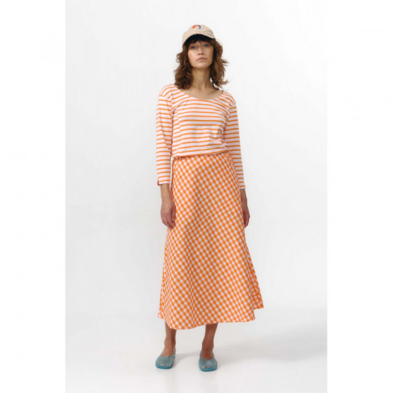 Faldas Falda SUITE13LAB Belen Check Orange