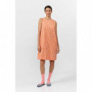 Vestidos Vestido SUITE13LAB Lena Check Orange
