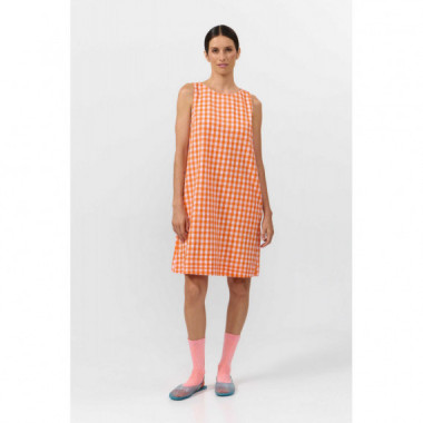 Vestidos Vestido SUITE13LAB Lena Check Orange