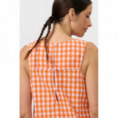 Vestidos Vestido SUITE13LAB Lena Check Orange