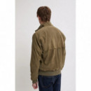 Chaquetas Hombre Chaqueta BARACUTA Harrington G9 Suede Linchen Green