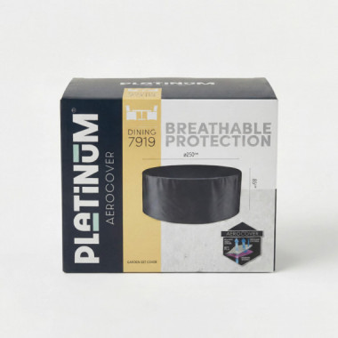 Funda de muebles de jard&iacute;n redonda &Oslash;250x85 cm Platinum&reg; AeroCover