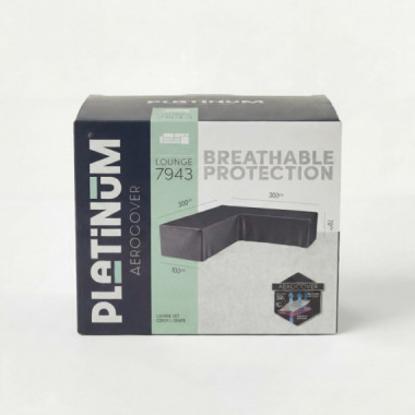 Funda para conjunto lounge en L 300x300x70 cm Platinum&reg; AeroCover