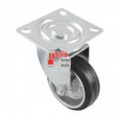 Rueda De Goma Negra - 80 Mm - Modelo 2522