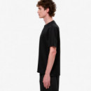 Camiseta de algodón con detalles termosellados