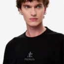 Camiseta de algodón con detalles termosellados