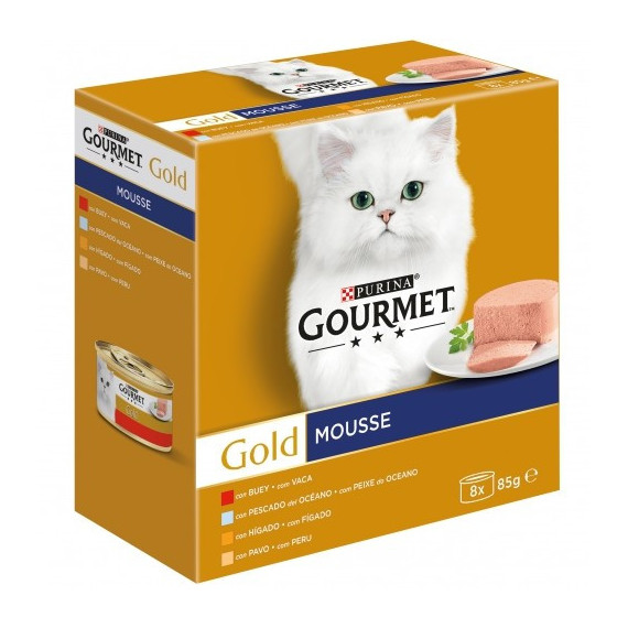 GOURMET Gato Gold Mousse Surtido 8X85 Gr