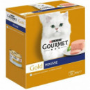 GOURMET Gato Gold Mousse Pescado 8X85 Gr