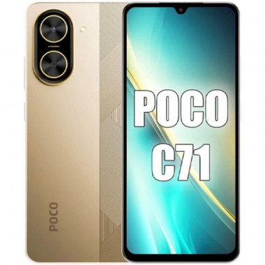 Xiaomi Poco C71 6.88" 4GB 128GB 32Mp (Incl. Cargador) Dorado