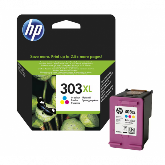 Tinta HP Nº303XL Color Envy Photo 6230 / 7130 / 7134 / 7830 (T6N03AE)