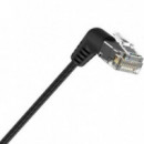 Cable de Red VENTION CAT.6A Utp con Conector Giratorio 360° Ibobf - 1 Metro Negro