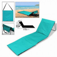 Colchoneta Abatible para Playa y Jardín 170X54X35 Cm Turquesa