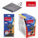 Pack de 2 Estropajos Vileda Fibra Verde Ultra Fresh