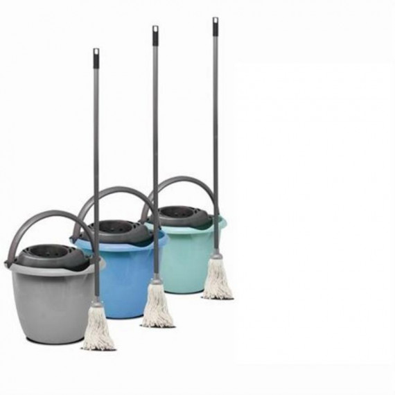 Cubo y Fregona Urban Living de 10 Litros con Escurridor, Colores Surtidos