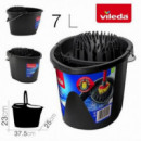 Cubo Ovalado con Escurridor VILEDA Wring & Go, 7 Litros