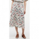 TOMMY HILFIGER - Ess Linen Flare MIDI Skirt - 0F6 - F|WW0WW50753/0F6