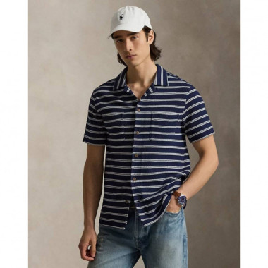 KNIT-SPORT SHIRT-SHIRT BLUE