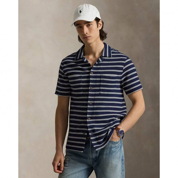 KNIT-SPORT SHIRT-SHIRT BLUE