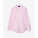 WOVEN-SPORT SHIRT-SHIRT PINK