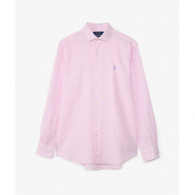 WOVEN-SPORT SHIRT-SHIRT PINK