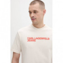 KLJ REG SS ESSENTIAL TEE WHITECAP GREY