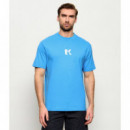 KLJ REG SS K-LOGO TEE AZURE BLUE