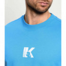 KLJ REG SS K-LOGO TEE AZURE BLUE