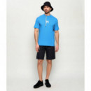 KLJ REG SS K-LOGO TEE AZURE BLUE