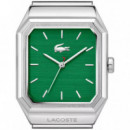 Reloj Rene Plateado E/verde  BOSS