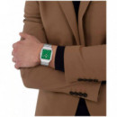 Reloj Rene Plateado E/verde  BOSS