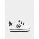 Zapatilla Bebe Blanca  KARL LAGERFELD