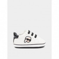 Zapatilla Bebe Blanca  KARL LAGERFELD