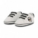 Zapatilla Bebe Blanca  KARL LAGERFELD
